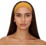 Salvia Dione Saç Bandı Spor Kadın Erkek Pamuk Likra Bandana Fitness Tenis Makyaj Yoga Pilates Headband - Standart - Mango Sarısı