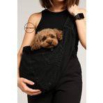 salya store Köpek Taşıma Çantası, Black Jean Köpek Taşıma Çantası, Köpek Ana Kucağı 0-8kg