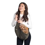 Salya Store Peluş astarlı köpek ana kucağı çanta haki
