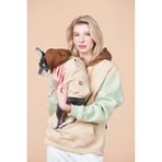 Salya Store Sahipler Için Tek Ürün, Bol Kalıp, Caramel Sweatshirt, Köpek Kıyafeti Kombini - Bej