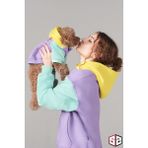 Salya Store Sahipler Için Tek Ürün, Bol Kalıp, Positive Sweatshirt, Köpek Kıyafeti Kombini - Lila