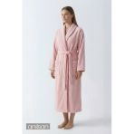 Şalyaka Bornoz Pembe %100 Pamuk Unisex Spa Için Ideal, Günlük Kullanıma Uygun Kadın/Erkek