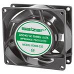 Salzer PD80S-24 80x80x25 24 V DC Sleeve Kablolu Kare Fan