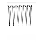 Şam group Sehpa Ayağı Kütük Sehpa Ahşap Tv Ünitesi Konsol Zigon Orta Yan Sehpa Metal 50cm/6adt