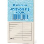 Sam Matbaa Adisyon Bilgi Fişi, Adisyon Defteri 100 Yapraklı, Numaralı Ölçüsü: 7X15 Cm. (144 Cilt)