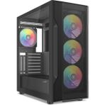 Sama S40BK Black, H700BK 700W, 80 Plus, Tempered Glass Panel, Mesh Ön Panel, Type-C, 4X120MM Argb Fa