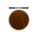 şamaksesuar Ahşap Sepet Tepsi Tabanı 30 Cm 3 Mm Mdf ( Kahverengi Tek Yüz ) ( 2 Adet )