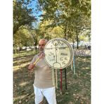 Şaman Davulu - Geleneksel Çizgi Baskılı (60 CM)