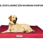 SAMARCO KIRMIZI KEDİ-KÖPEK-YATAK-MİNDER-MAT-KULÜBE-KÜÇÜK-ORTA-BÜYÜK IRK (Medium)