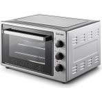Şamdan 2011 Lüks Mini Fırın 36 Lt İnox Isı Ayarlı Uzun Ömürlü Tüp Rezistans ile Mükemmel Pişirme - Inox