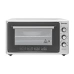 Şamdan 60 Lt Çift Cam Kapaklı Turbo Fanlı Termostatlı Inox Mini Fırın