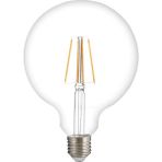 Şamdan Aydınlatma G95 Rustik LED 6W Şeffaf Cam E27 Ampül 2700K G95 6W