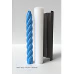 Şamdan Mum Silikon Kalıp M3 - Uzun Wave Mum Silikon Kalıp, Mum Yapım Malzemeleri 21.2 x 2.6 cm - 1 Adet