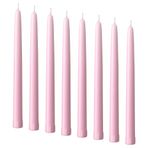Şamdan mumu, açık pembe, 5.5 saat, 8 adet, 25 cm
