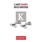 SAMET Deve Boynu Menteşe - Mobilya Ve Mutfak Dolap Kapağı Menteşesi (Yarım Deve) 2 ADET