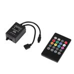 Samfox Controller, LED Music Controller 20keys Remote Sound Sensor for RGB Strip Lights