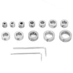Samfox Drilling Limit halka - 1 set delme durdurucu çeşitleri, 12 parça 3-16 mm paslanmaz çelik delme derinliği durdurucu manşet seti delme limit Ring Bits