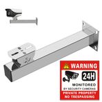 SamIdea Gözetim Güvenlik Kamerası Montaj Braketi, IP Kamera Braketi için CCTV Duvar Montaj Braketi, İç Mekan Dış Mekan Duvar Tavan Montaj Tutacağı Monitör Braketi (Etiketli Paslanmaz Çelik Duvar
