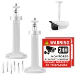 SamIdea Güvenlik Kamerası Montaj Braketi, Duvar Tavan Montajları Stand Tutucu Braketi PTZ Kablosuz Arlo Pro IP Kamera CCTV Gözetim Kamerası için Ayarlanabilir (1299 Şap Alaşımlı 20.5cm/7.87" Montaj)