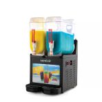 Samixir Slush24.ba Slush Twin Allure, Meyve Suyu Dispenseri, 12+12 L, Siyah