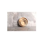 Sammwood Doğal Ahşap Lüks Çerezlik (3'Lü Takım) 11-15-20 Cm