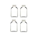 Sampex 4 Adet Cam Kavanoz Oda Kokusu Şişesi Küçük Vazo Kapaklı 4x50ml