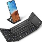 Samsers Dokunmatik Yüzeyli Katlanabilir Bluetooth Klavye Black