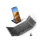 Samsers Dokunmatik Yüzeyli Katlanabilir Bluetooth Klavye Dark Gray