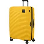 Samsonite Intuo - Ekstra Büyük Sert Kabuk Valiz (81 Cm) - 4 Tekerlekli Genişletilebilir Seyahat Valizi, Hafif, Tsa Kilitli, 132/144 L, Sarı (Narenciye) - Siyah