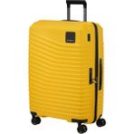 Samsonite Intuo - Orta Sert Kabuk Valiz (69 Cm), Genişletilebilir, 4 Tekerlekli Seyahat Valizi, Hafif, Tsa Kilitli, 79/87 L, Sarı (Narenciye) - Siyah