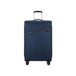 Samsonite Lacivert Çekçekli Kumaş Valiz Lıtebeam-Spınner 77/28 Exp