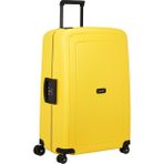Samsonite S'cure Yenilendi - Sert Kabuklu Valiz 75 Cm, Büyük, Üç Noktadan Kilitli Check-In Valizi, Hafif, 4,60 Kg, 102 L, Sarı (Sarı) - Siyah