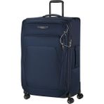 Samsonite Spark Sng Eco - Yumuşak Bagaj Çantası 79 cm Büyük - 4 Tekerlekli Araba, Tsa Kilitli, Hafif ve Genişletilebilir - Mavi (Gece yarısı Mavisi) - Siyah