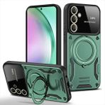 Samsun Galaxy A36 Uyumlu Kamera Korumalı Dönebilen Magsafe Halka Standlı Tank Kılıf - Yeşil