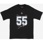 Samsun Spor 55 Baskılı Oversize T-Shırt - Siyah