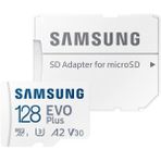 Samsung 128GB Evo Plus MB-MC128KA/TR Hafıza Kartı USB 3.0 Hızlı Okuma 200 MB/s