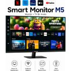 Samsung 27 Inç Akıllı Tv Özellikli Full Hd Tizen 60 Hz 4 Ms Hoparlörlü Wi-Fi Bluetooth LED Ekran 1920 x 1080 Çözünürlük - Renk - Siyah