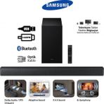 Samsung 3.1 Kanal Soundbar & Sinema Sistemi- Dts Virtual:x Destekli 430 Watt Güçlü Ses Sistemi-Merkez Hoparlör ve Bass Boost Teknolojisi ile Net Diyaloglar HW-B650F
