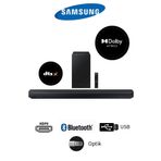 Samsung 3 boyutlu ses Q Serisi Dolby Atmos&DTS:X 360W Soundbar HWQ600- Çoklu BağlantıTüm TV Marka Uyumu