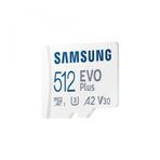 Samsung 512GB Evo Plus SDXC Class 3 (U3) V30 UHS-I microSD Hafıza Kartı MB-MC512SA/EU
