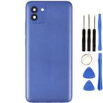 Samsung A03 Sm-A035f Uyumlu Arka Pil Kapağı Mavi + Tamir Seti