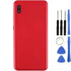 Samsung A10 Sm-A105 Uyumlu Arka Pil Kapağı Krmızı + Tamir Seti