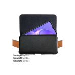Samsung A11 A12 A13 Uyumlu Kılıf Siyah Bele Takılan Çanta Kemer Kılıfı