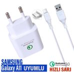 Samsung A11 Şarj Aleti HIZLI Şarj Adaptörü Type-C Kablosu