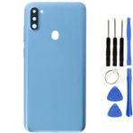 Samsung A11 Sm-A115 Uyumlu Arka Pil Kapağı Mavi + Tamir Seti