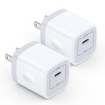 Samsung A16 Hızlı Şarj Bloğu Tip C 20W USB C Duvar Prizi Adaptörü 2 Paket Samsung Galaxy A25 A15 5G A35 A54 A55 A14 S24 FE S23 Ultra S22, iPhone 16 Plus/16/16 Pro Max/15/14/13, Pixel 9 Pro XL 8a için