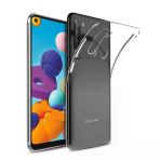 Samsung A21 Kılıf Şeffaf Silikon Kamera Korumalı 0,30 Mm