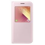 Samsung A5 2017 S-View Kılıf Pembe