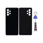 Samsung A52 4g Siyah Uyumlu Arka Kapak Batarya Kapağı Pil Kapağı Yapışkan Ve Sökme Aparatıyla Beraber Full Set Siyah