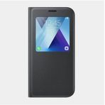 Samsung A7 2017 S-View Siyah Cep Telefonu Kılıfı